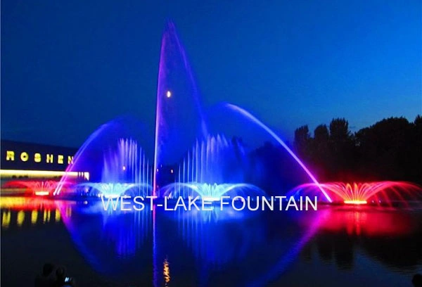 Water Curtain Laser Projection Musical Dancing Fountain in Ukraine