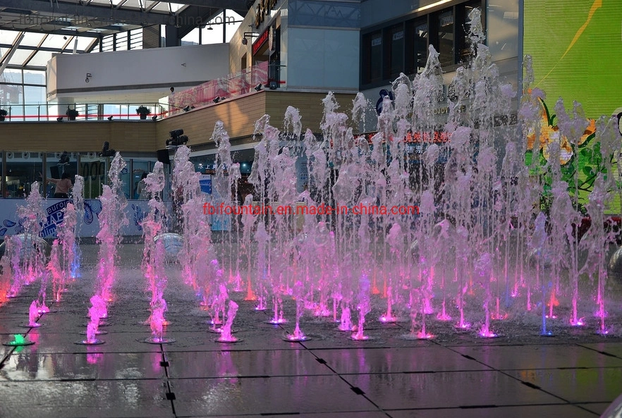 Center City Decorative Outdoor Dry Floor Fountain with Lights